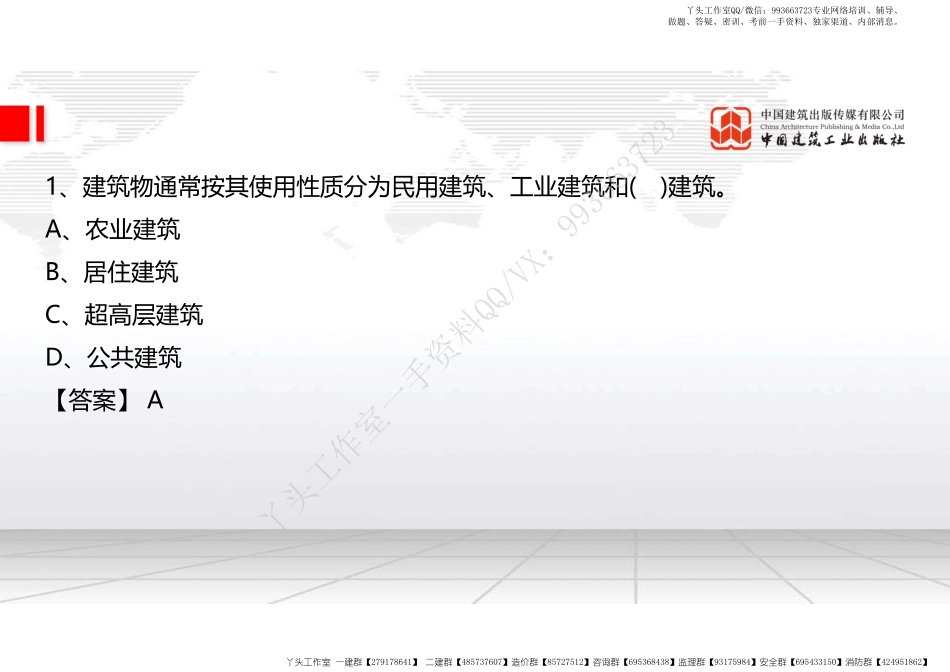 WM_2022年一建《建筑》习题直播课A01节（04.21）.pdf_第3页