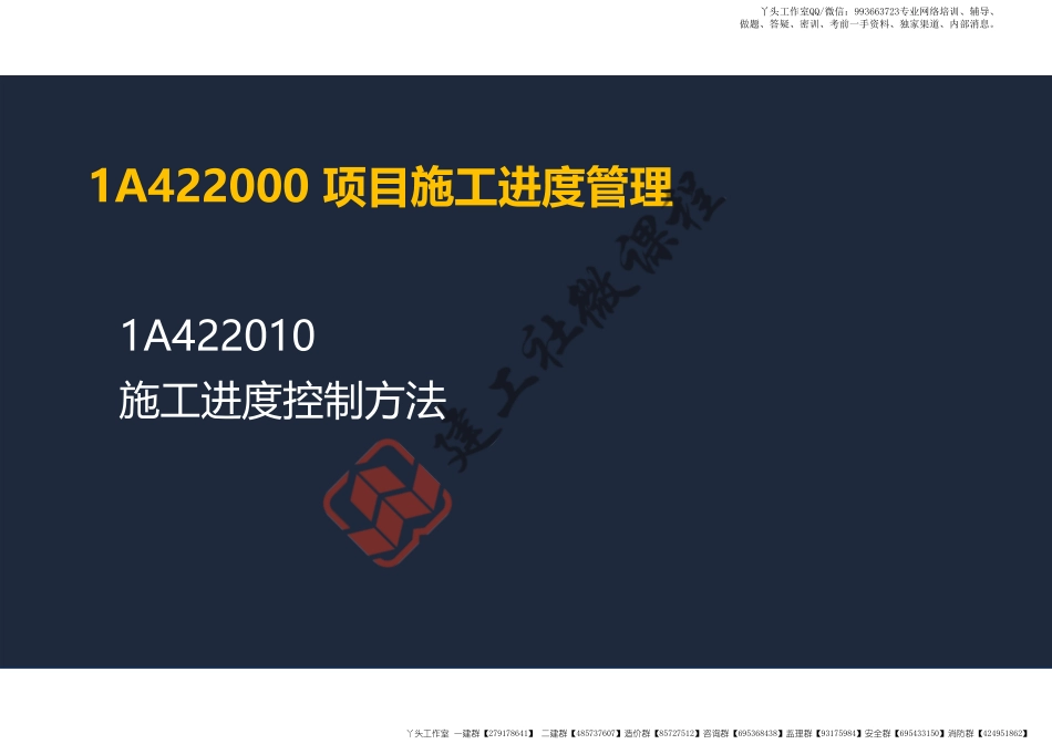 WM_2022年一建《建筑》精讲课程第17节-1A422000项目施工进度管理-阅读版.pdf_第2页