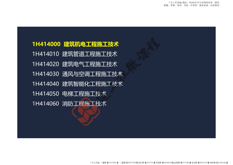 WM_2022一建《机电》精讲课程-第一章-1H414000建筑机电工程施工技术阅读版.pdf_第3页