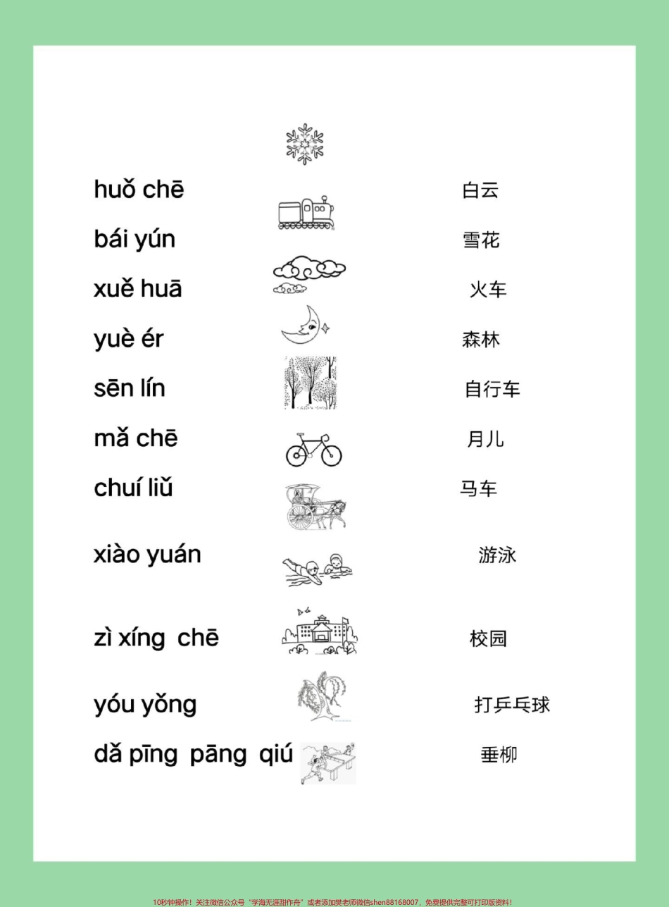 #每天学习一点点 #暑假预习 #一年级语文 #拼音 家长为孩子保存练习可打印.pdf_第3页