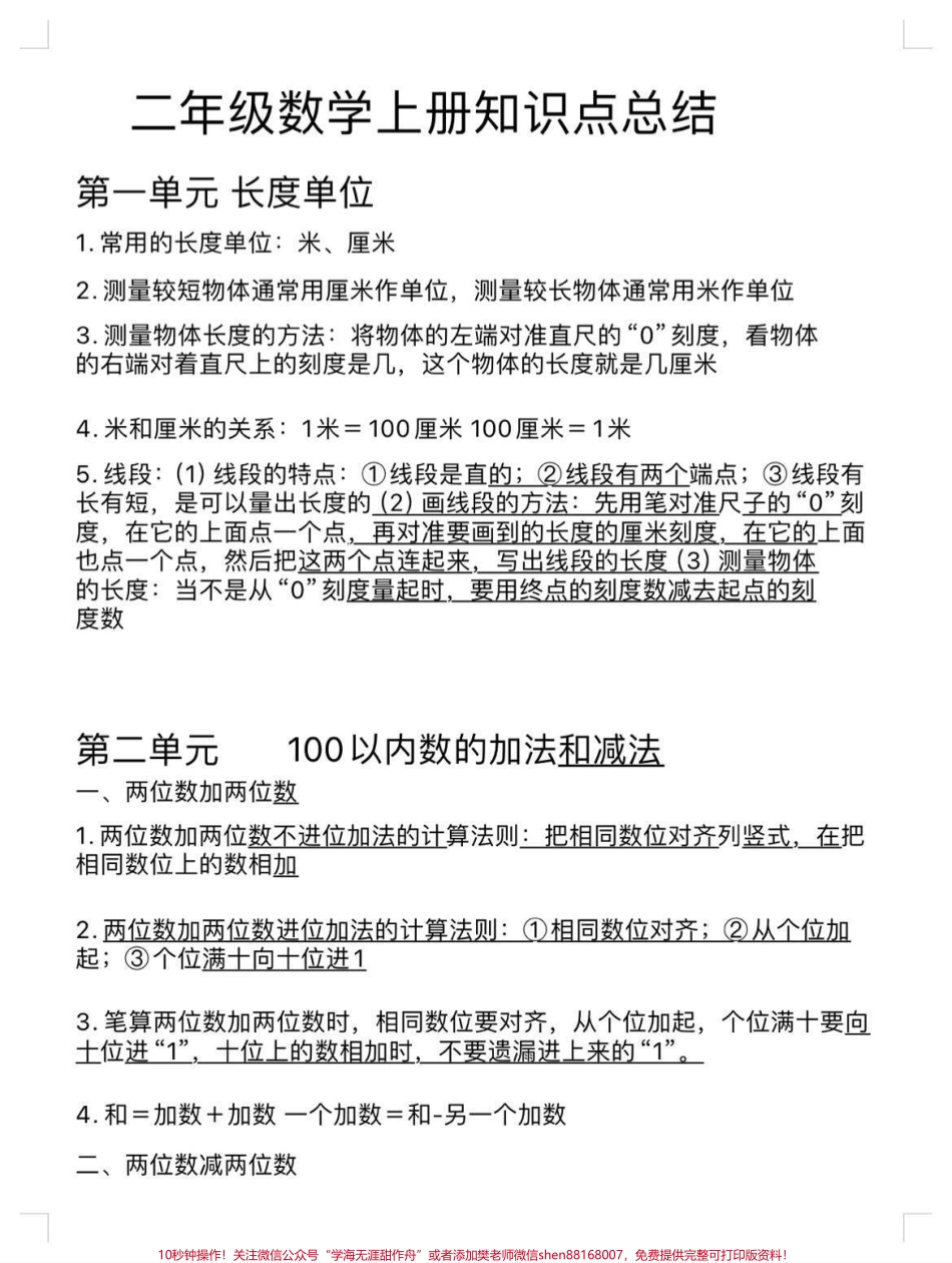 二年级上册数学知识点总结#二年级上册数学 #数学知识点总结 #小学数学.pdf_第1页