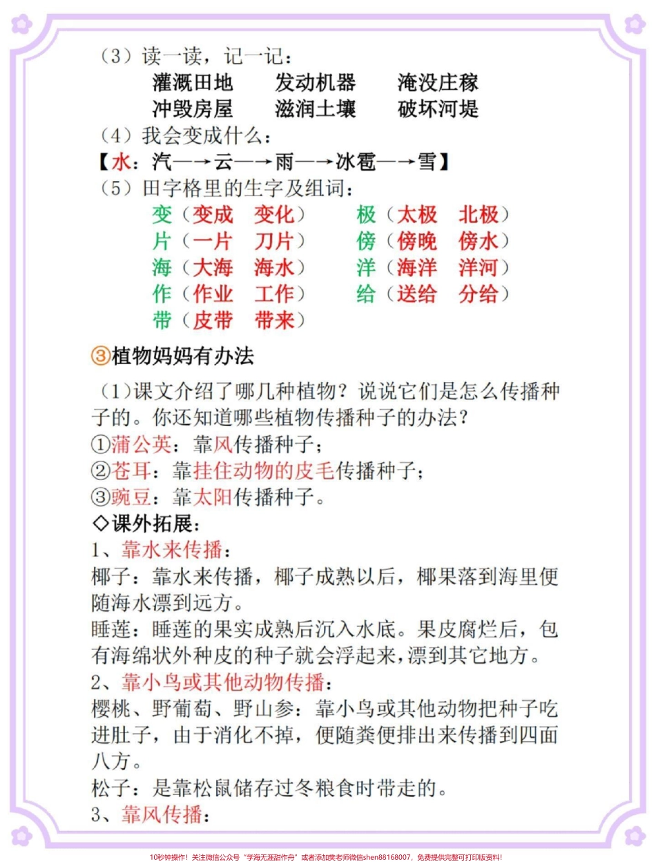 二年级上册语重点知识点汇总#二年级上册语文 #语文 #知识点总结 #必考考点 #语文笔记.pdf_第3页