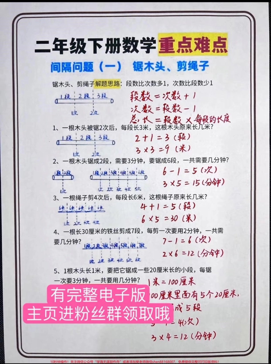 二年级数学下册 重点难点#二年级 #家长收藏孩子受益 #寒假充电计划 #2023寒假 #二年级数学.pdf_第1页