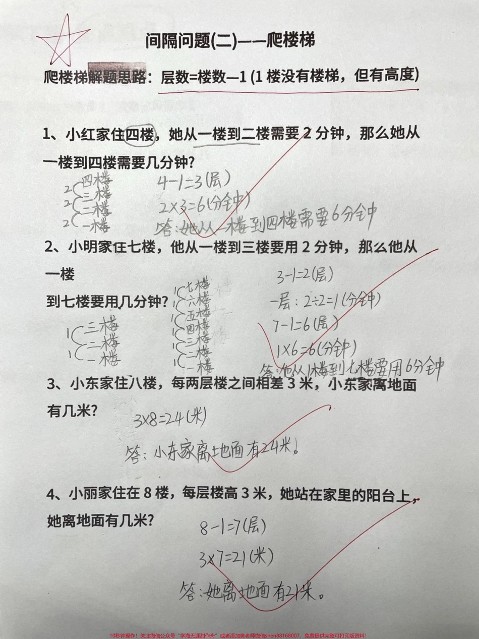 二年级下册数学重难点《间隔问题》#二年级 #一年级 #知识分享 #原创 #宝妈.pdf_第2页