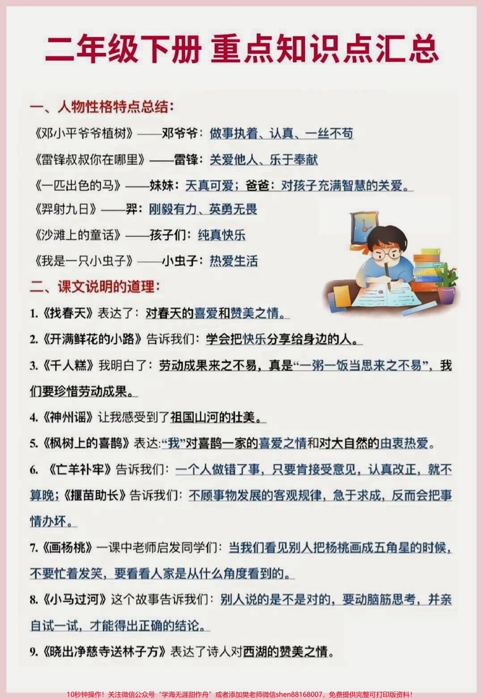 二年级下册语文重点知识点#每天学习一点点 #教育 #家长收藏孩子受益 #学习 #二年级.pdf_第1页