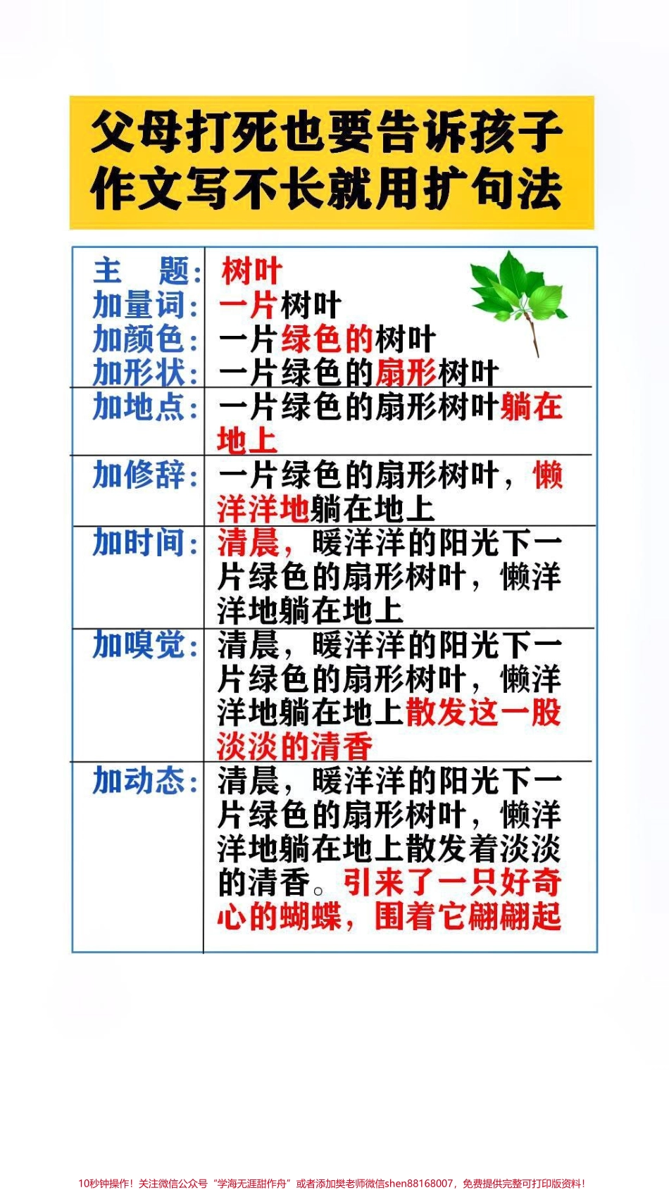 父母在忙也要告诉孩子作文写不常就用扩句法五感法#作文素材 #作文写作技巧.pdf_第1页