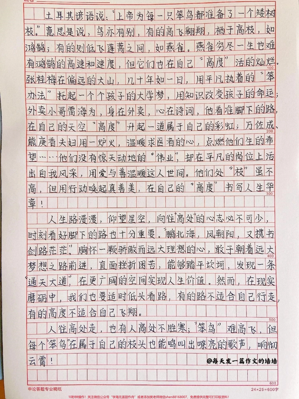 很优质的作文《仰望星空也要脚下看路》#作文 #作文素材 #抖音图文来了.pdf_第2页