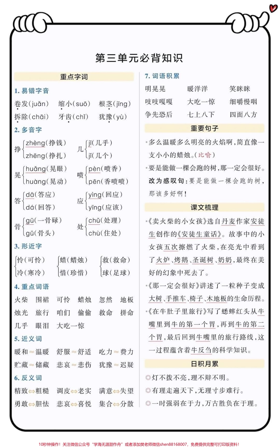 三年级上册语文知识点总结#三年级上册语文 #必考考点 #三年级语文重点归纳.pdf_第3页