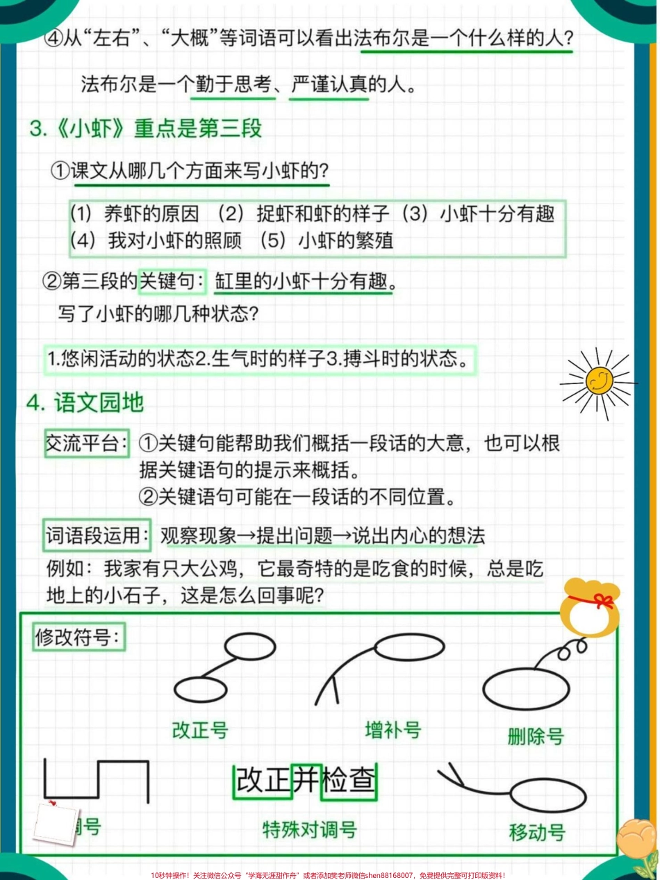 三年级下册语文第四单元重点#每天学习一点点 #知识点总结 #教育 #必考考点 #小学语文.pdf_第2页