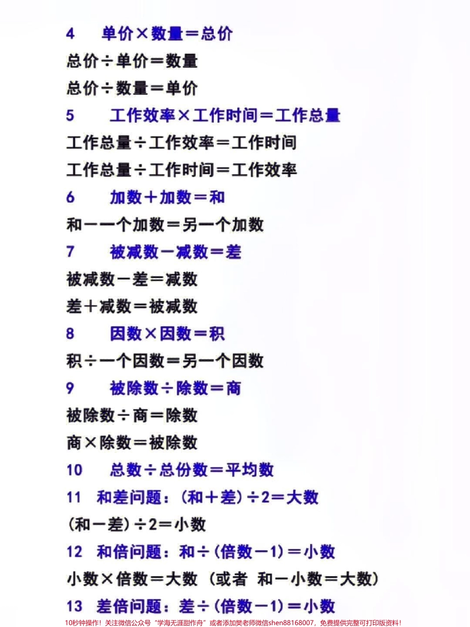 五年级数学公式为娃娃收藏#数学#公式 #数学 #趣味数学 #五年级数学 #知识就是力量.pdf_第3页