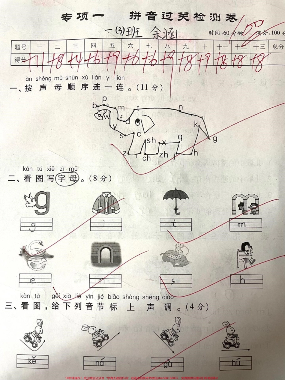 一年级期中重点《拼音过关》用的总复习#一年级#教育 #育儿 #每天学习一点点 #家庭教育.pdf_第1页