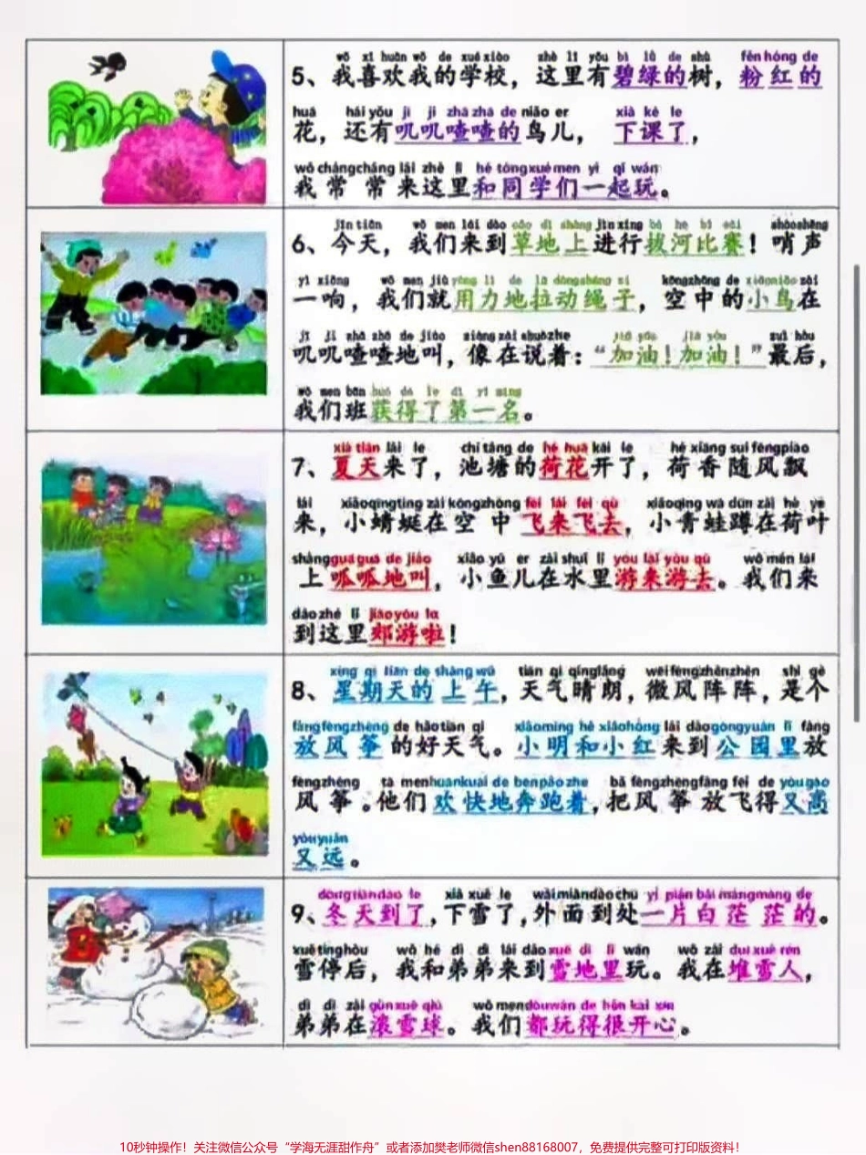 一年级看图写话填空练习及范文#家长收藏孩子受益 #小学知识点归纳 #学习 #一年级语文.pdf_第2页