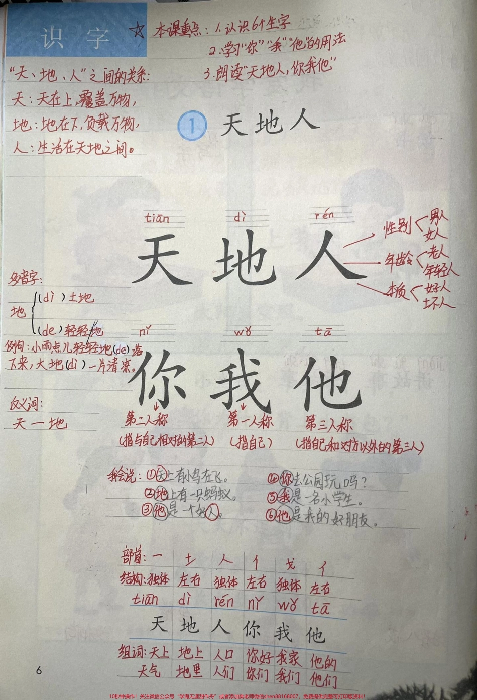 一年级上册语文教学笔记来喽#育儿 #一年级 #教育 #每天学习一点点 #干货分享.pdf_第1页