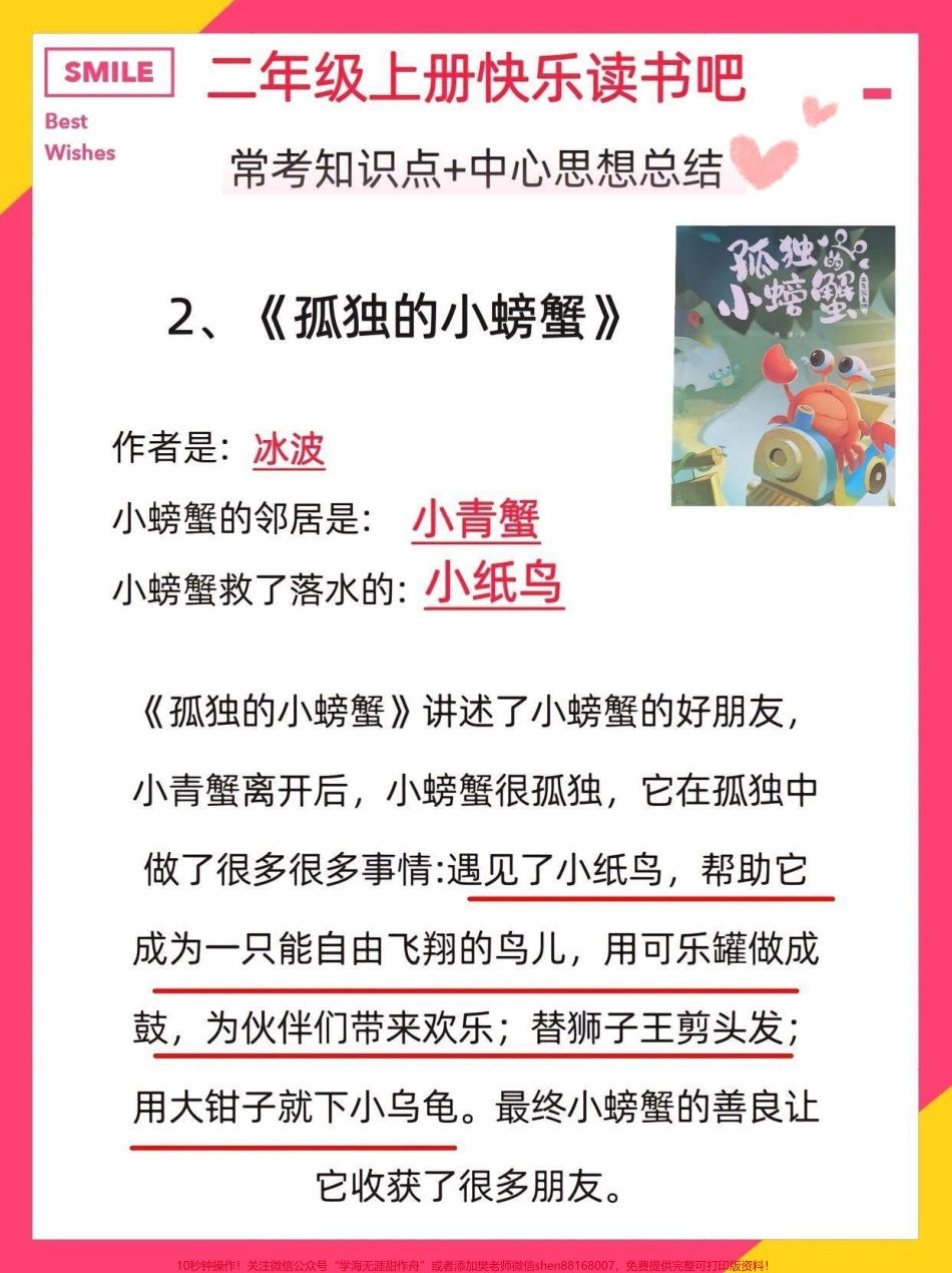 一升二快乐读书吧中心思想总结#每天学习一点点 #语文 #课外阅读 #暑假 #知识点总结.pdf_第3页