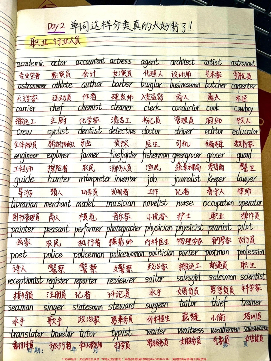 英语3500词分类记忆第二天一起背单词#英语 #背单词 #每天学习一点点.pdf_第2页