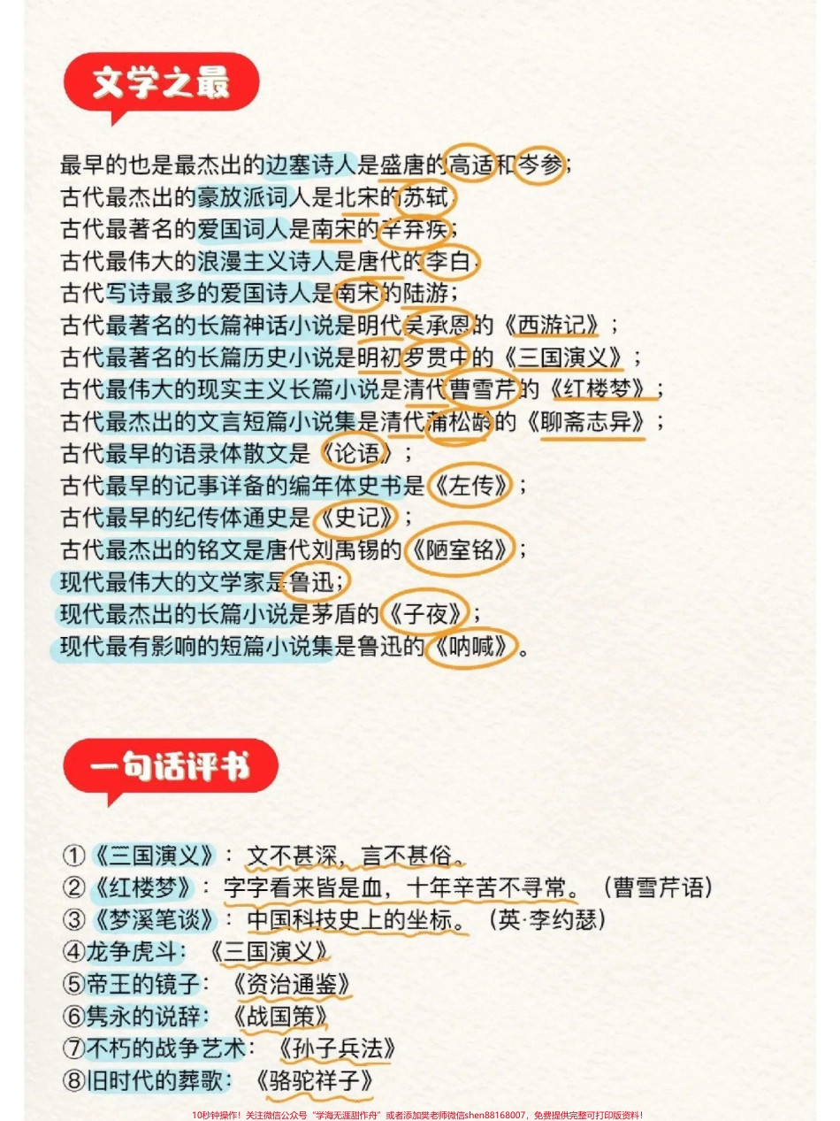 这些都是语文书里没有但是经常考到的文学常识#小学必背文学常识.pdf_第2页