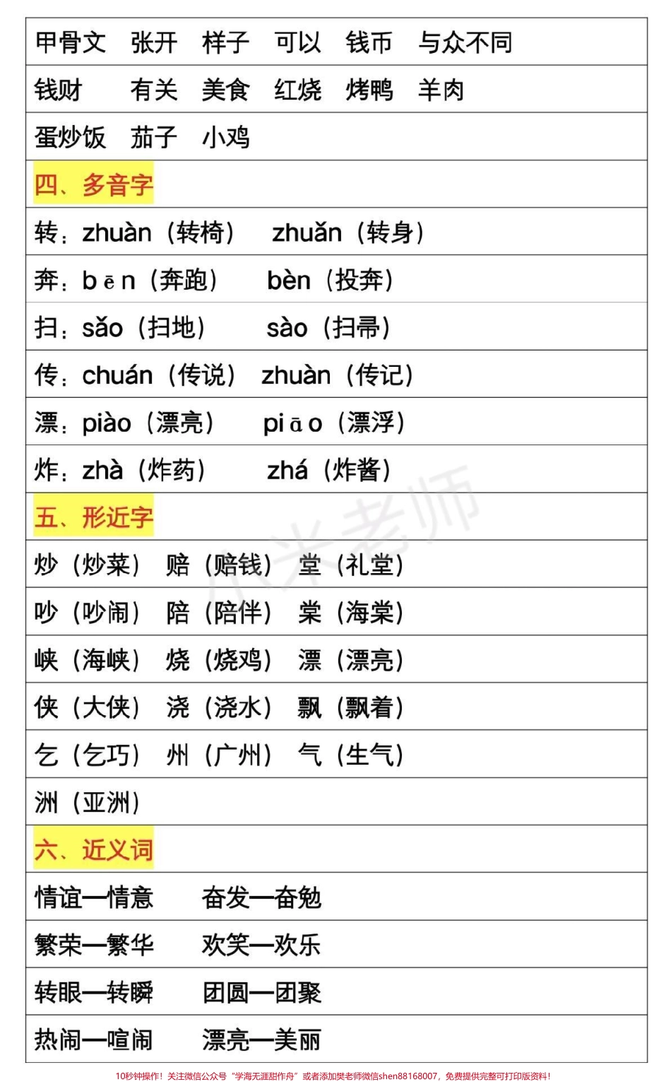 #抖音热门 #二年级下册语文 #第三单元知识点 #家长收藏.pdf_第2页