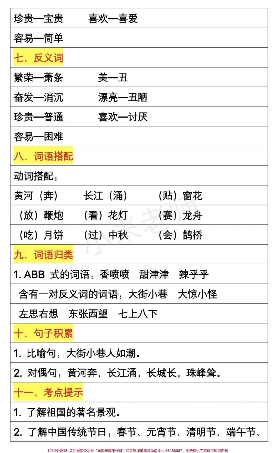 #抖音热门 #二年级下册语文 #第三单元知识点 #家长收藏.pdf_第3页