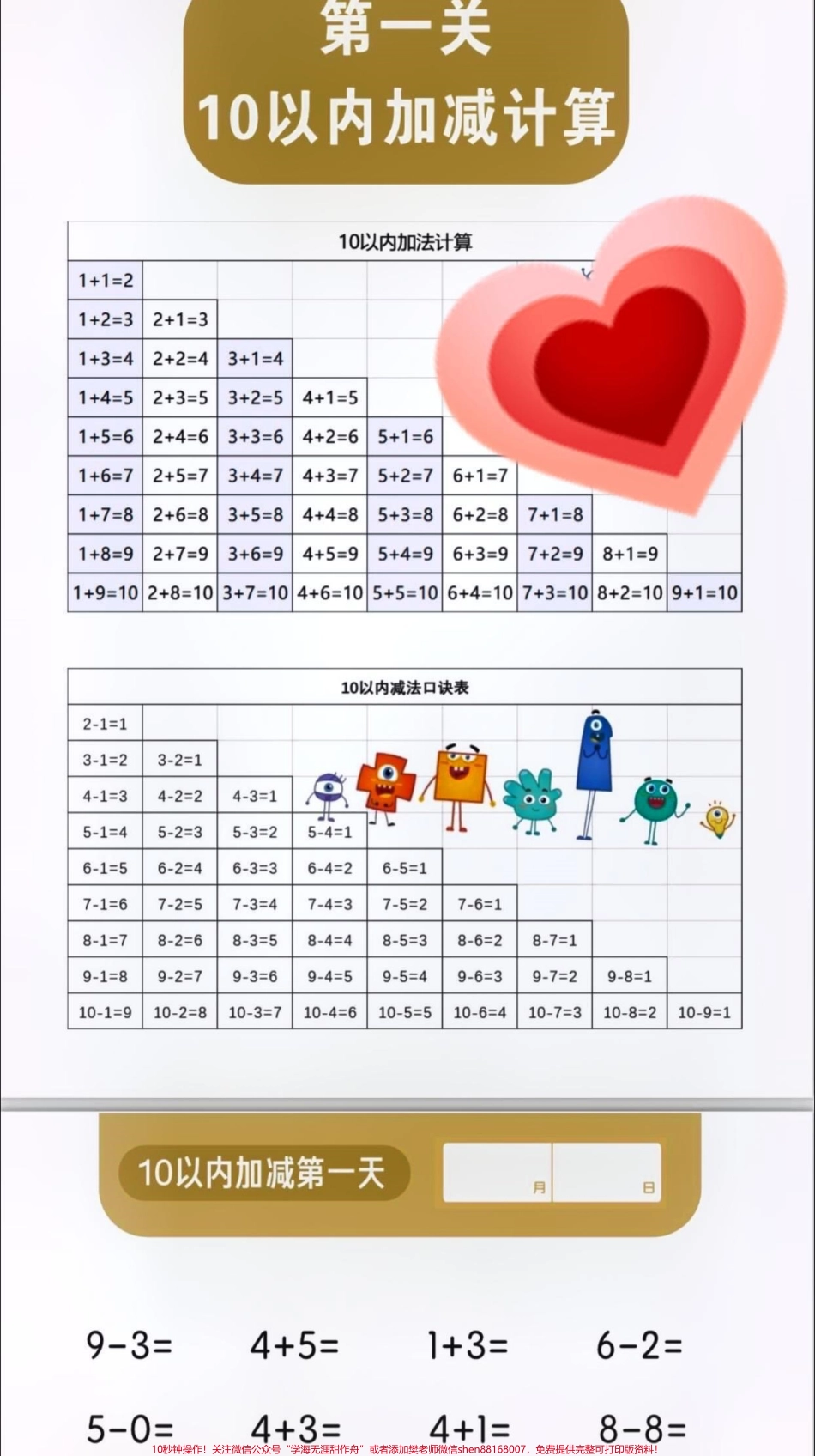 #每天学习一点点 #小学数学 #一年级数学 #日积月累 #知识点总结.pdf_第1页