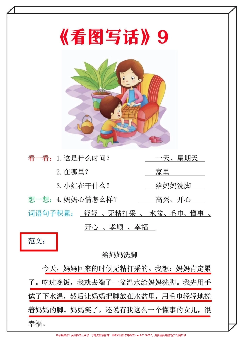 一升二 看图写话范本23篇一升二 看图写话范本 看图写话范文 23篇#看图写话 #一升二#二年级上册语文 #二年级语文上册 #暑假预习 @DOU+小助手.pdf_第3页