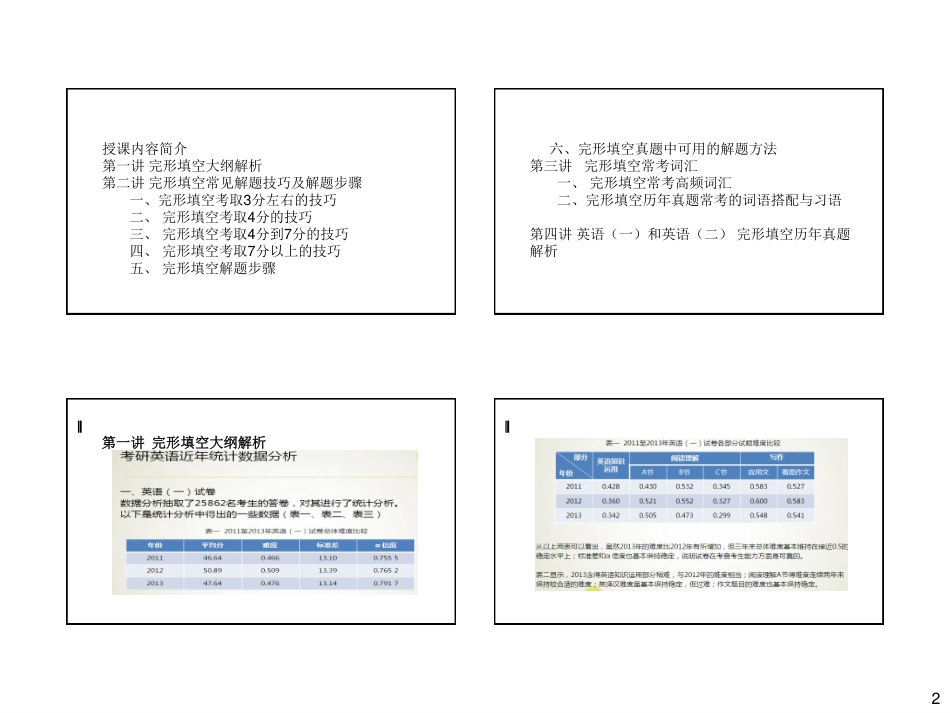 【公众号：顾不得考研】完形李玉技版讲义第一部分【微信公众号：一烫】免费分享.pdf_第2页
