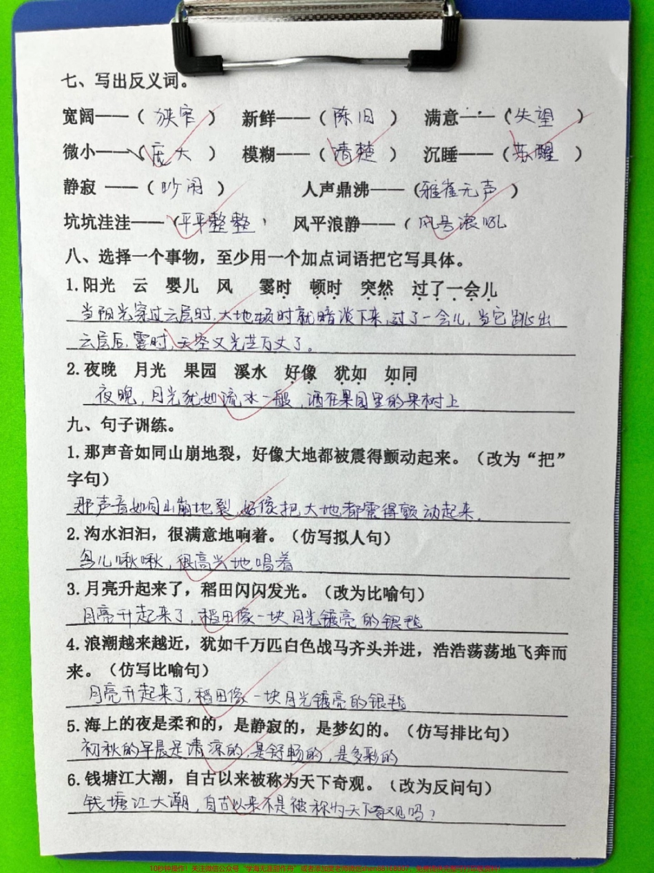 四年级上册语文第一单元基础知识过关练习#四年级 #四年级语文 #四年级上册语文 #开学必备 #小学语文.pdf_第3页