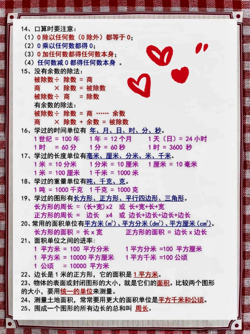 三年级下册数学必背易错考点归纳#教育 #家长收藏孩子受益 #每天学习一点点 #知识点总结 #小学数学.pdf_第2页