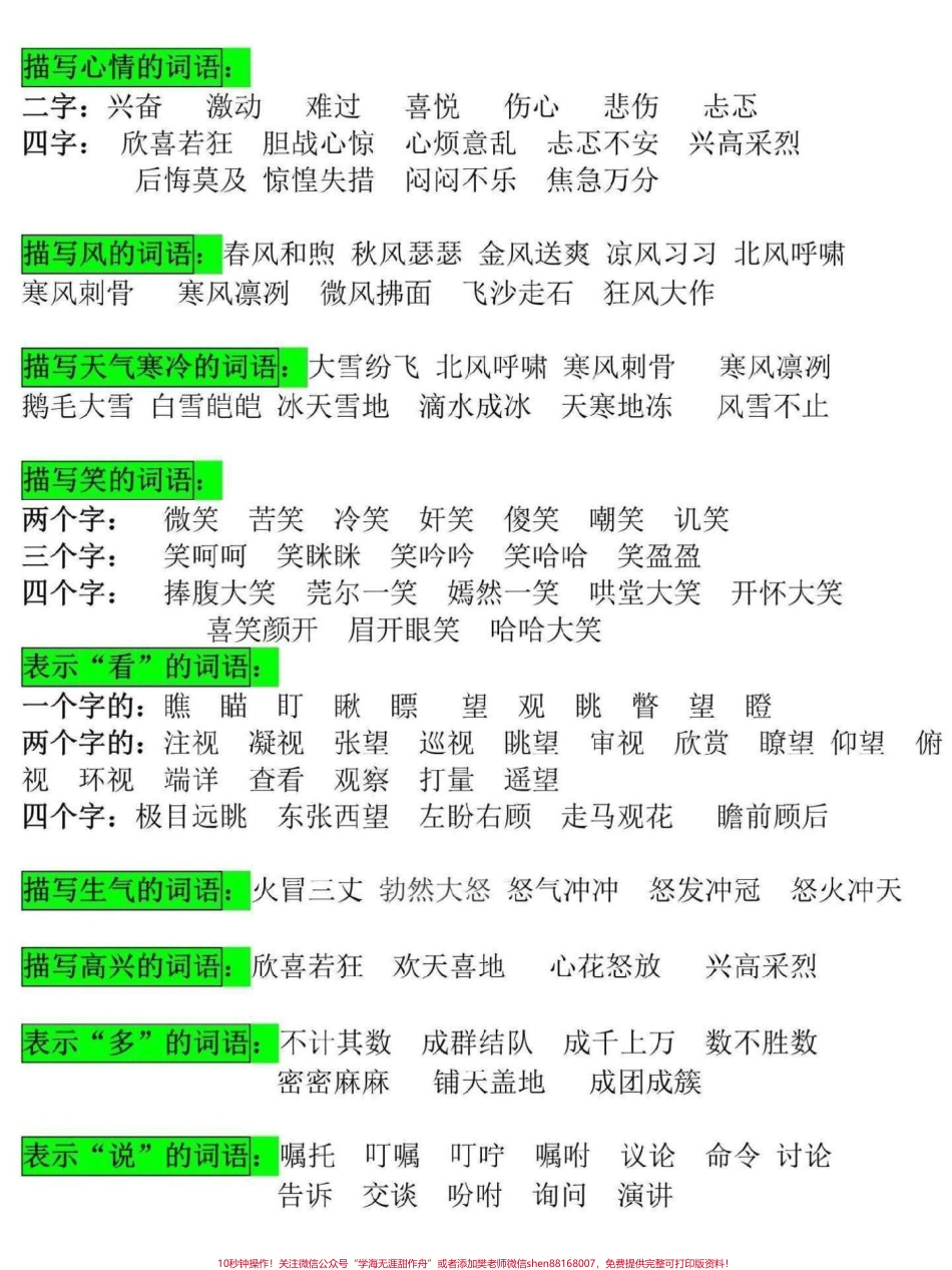 三年级下册语文寒假预习这份三年级下册语文词语积累寒假打印一份给孩子背一背#三年级 #家长收藏孩子受益 #三年级语文重点归纳 #寒假来了 #三年级语文.pdf_第1页