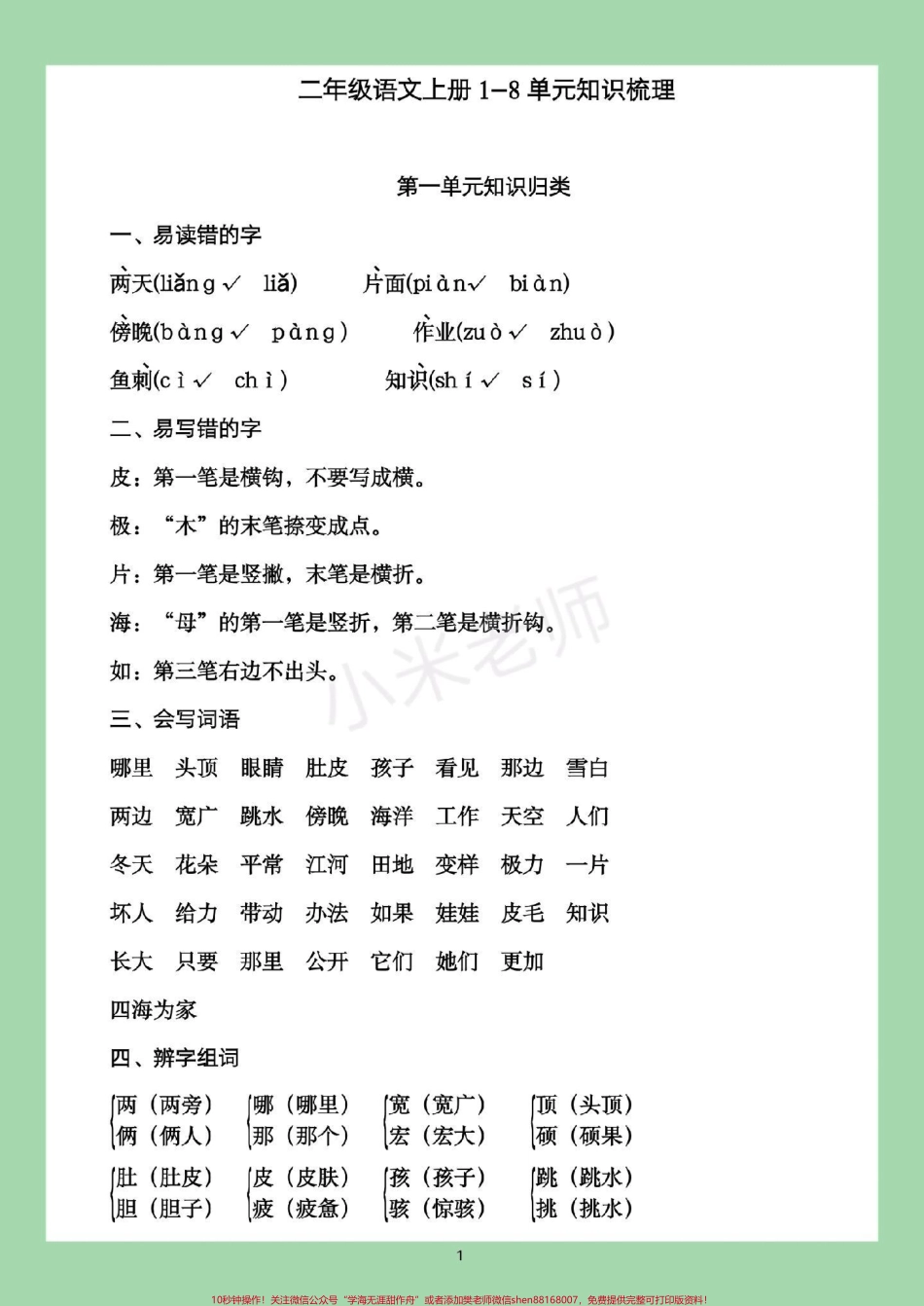 #必考考点 #家长收藏孩子受益 #二年级语文#全册知识点 家长一定要为孩子保存晨读这些都是考点.pdf_第2页