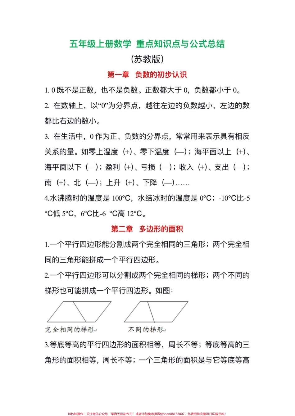 五年级上册苏教版数学重点知识点归纳五年级上册苏教版数学重点知识点归纳#暑假预习 #四升五 #五年级数学 #苏教版数学 #数学知识点.pdf_第1页