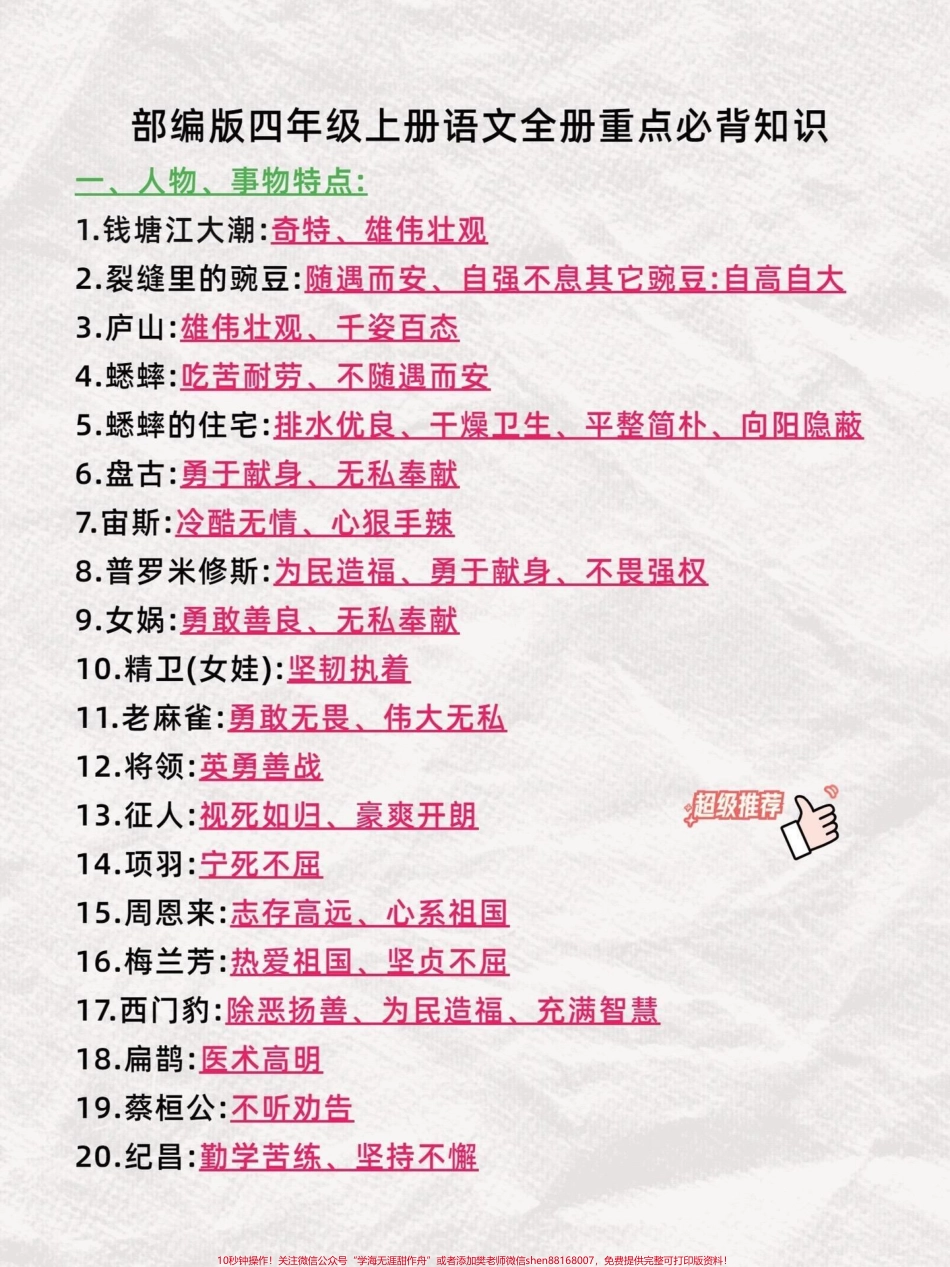 捡到宝了四年级上册1-8单元知识点梳理今天给大家分享的是小学语文四年级1-8单元精编知识点超详细！学渣必备逆袭神器！！有完整电子版可打印#小学语文怎么学#学渣逆袭指南#知识点总结#语文笔记#四年级上册语文 - 副本.pdf_第2页