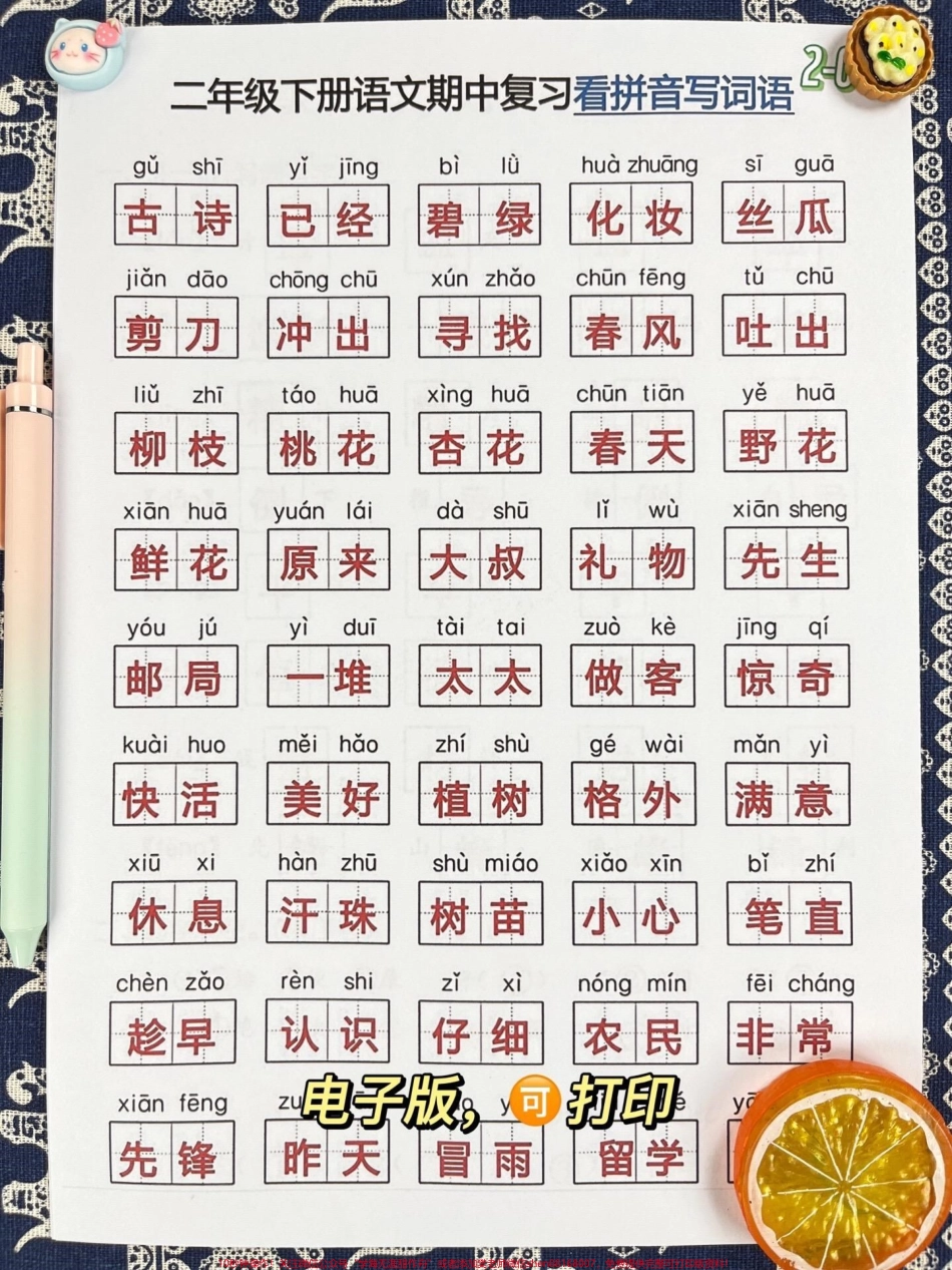 二年级下学期语文期中考试即将到来为了帮助孩子们顺利备考我们特别整理了七大考点资料这份资料包含了考试中常见的重点知识点家长们可以将其打印出来让孩子们进行适当的阅读和背诵从而提高孩子们的复习效率和考试成绩#家长收藏孩子受益 #二年级语文下册 #二年级下册语文 #二年级 #二年级语文.pdf_第2页