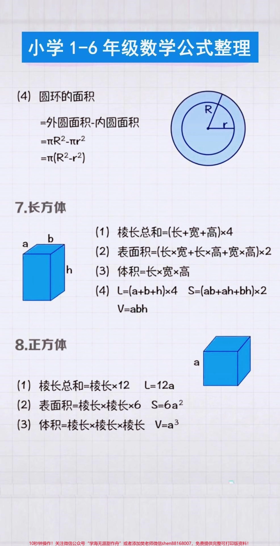 小学1-6年级数学公式给孩子们整理好啦✅为了期末考试冲鸭！一定记得点赞收藏✅#小学数学 #必考考点 #公式 #学浪计划 #每天学习一点点(4).pdf_第3页