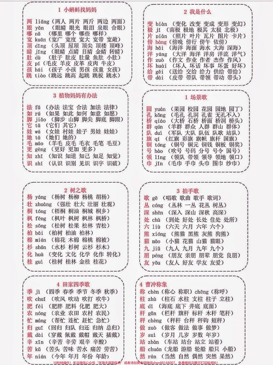 二年级语文全册重点词语盘点二年级语文全册重点词语盘点#重点词语#二年级#二年级语文 #抖音小助手 #抖音教育.pdf_第2页