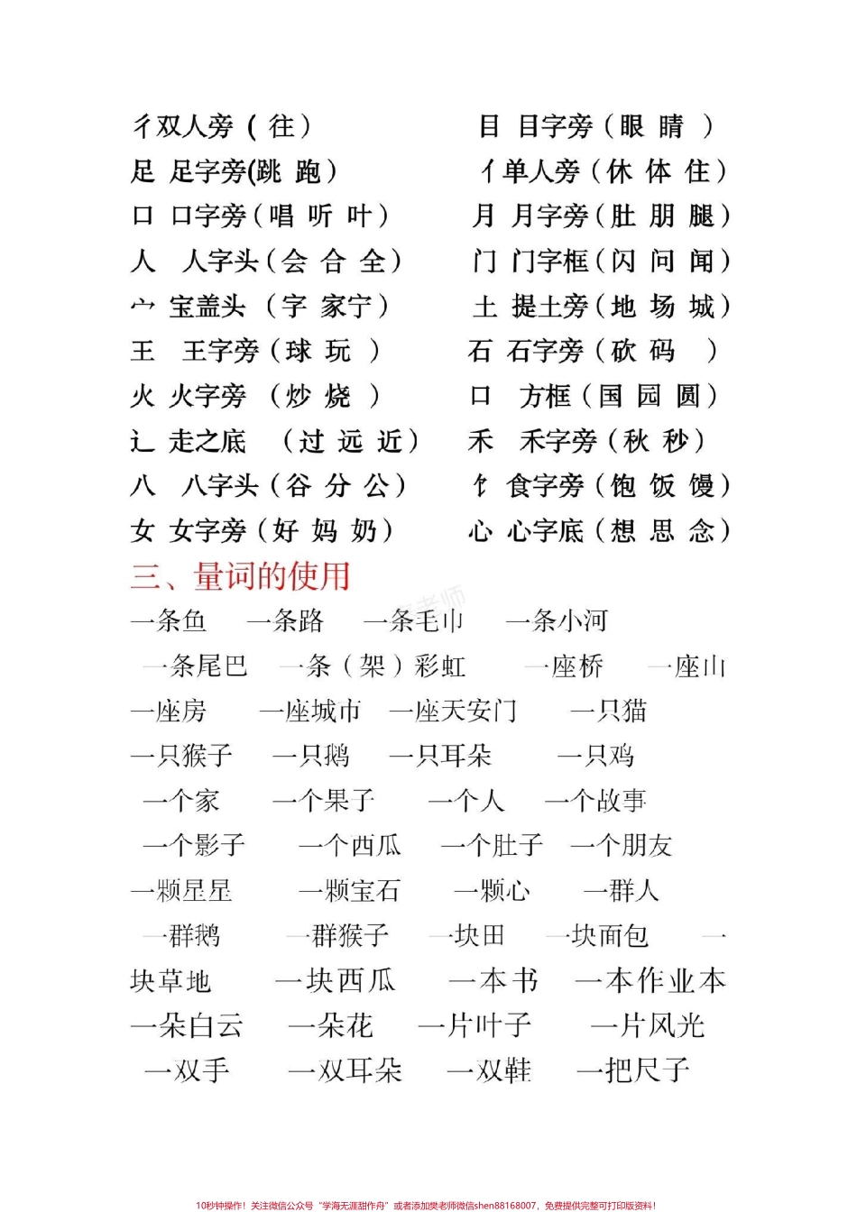 一年级上册语文重点知识汇总拼音基础#一年级语文#月考 #必考考点 #电子版学习资料 #知识推荐官 叠词量词词语搭配近反义词拼音基础很重要@抖音小助手 @抖音创作者中心 @抖音热点宝.pdf_第2页