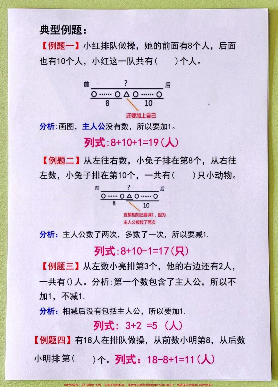 一年级数学排队问题专项汇总#每天学习一点点 #一年级数学 #一年级数学易错题汇总 #一年级排队问题.pdf_第3页