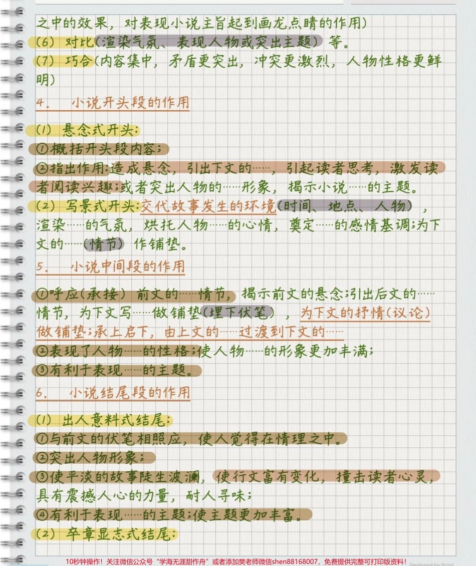 高中语文小说阅读理解万能答题公式刷到了就代表你的语文成绩要好起来了努力背熟#语文 #每天学习一点点 #阅读理解.pdf_第3页