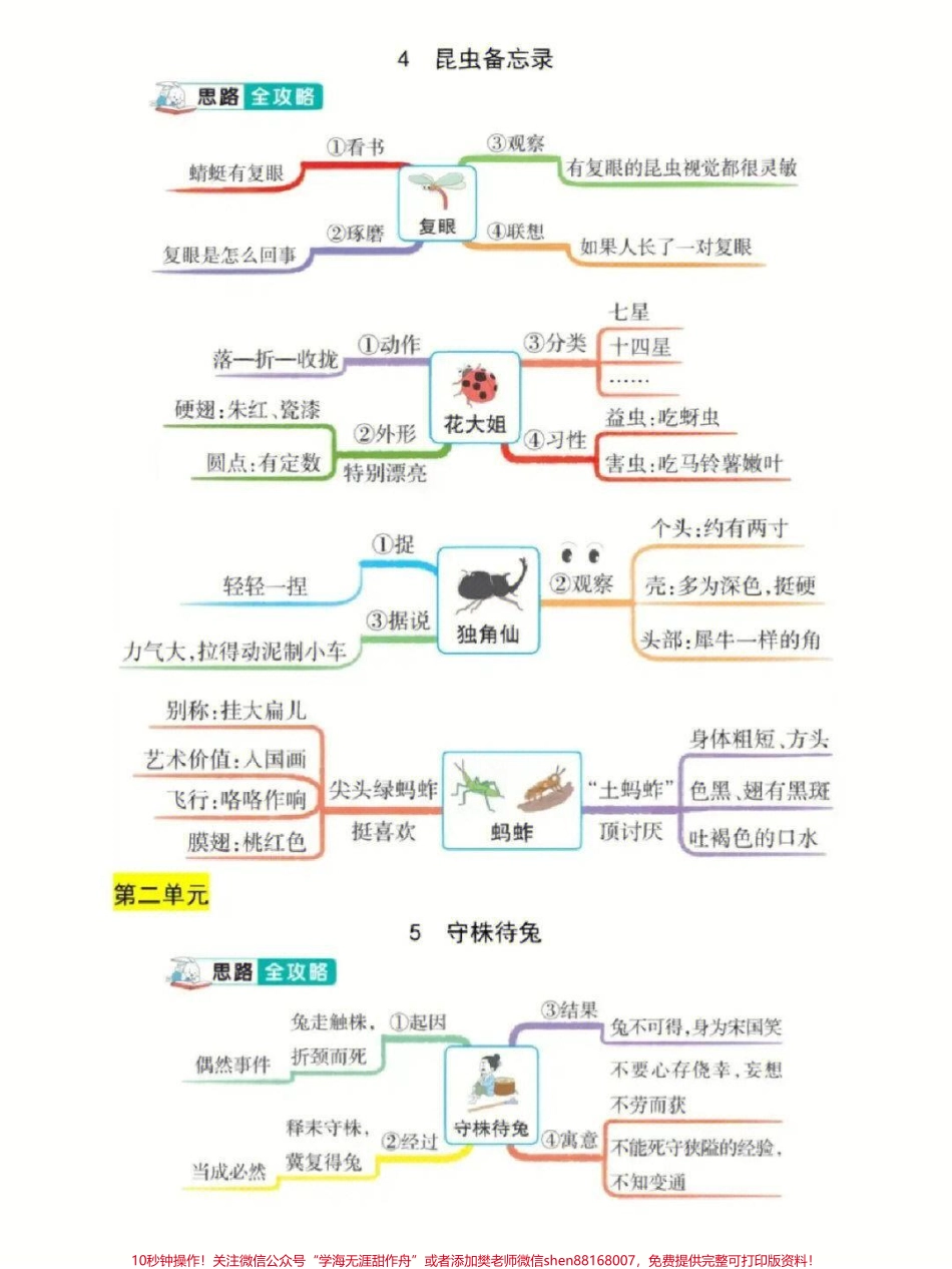 三年级下册语文1-8单元思维导图专项总结#每天学习一点点 #家长收藏孩子受益 #教育 #学习 #学霸秘籍.pdf_第2页