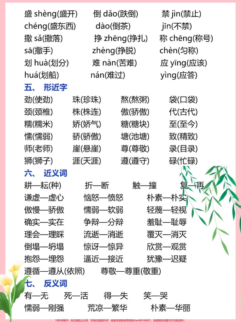 三年级语文下册第三单元知识点归纳总结预习复习必备神器#三年级 #三年级语文 #三年级下册语文 #小学语文 #家有小学生.pdf_第2页