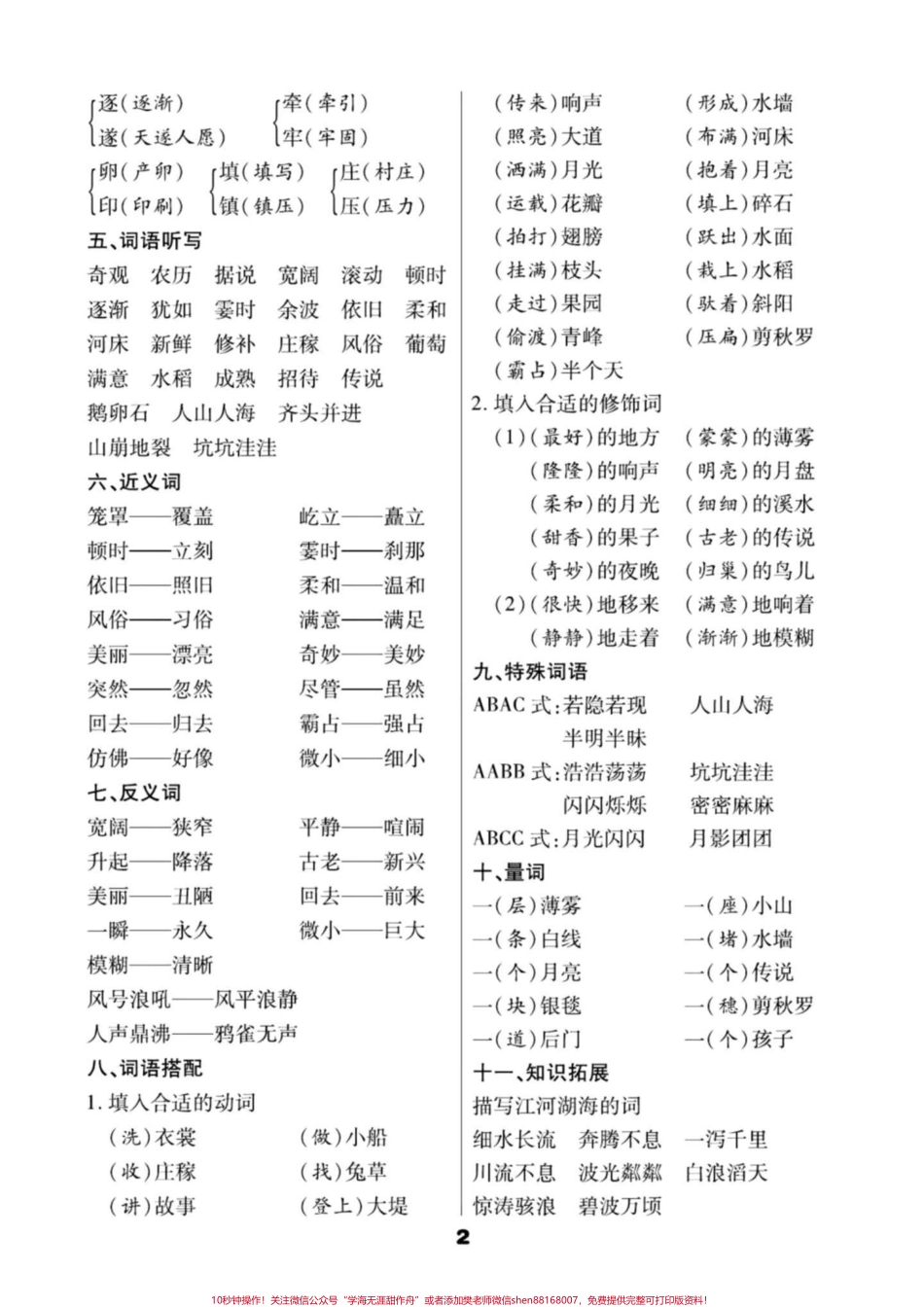 四年级语文上册1-8单元知识要点汇编四年级语文上册1-8单元知识要点汇编在要求背诵的前提下重点去把课文复习及生字词掌握好基础知识熟练运用#小学语文四年级上册#四年级上册语文笔记#四年级上册语文课堂笔记 #四年级语文上册重点知识总结 #四年级语文上册知识点总结 - 副本.pdf_第2页
