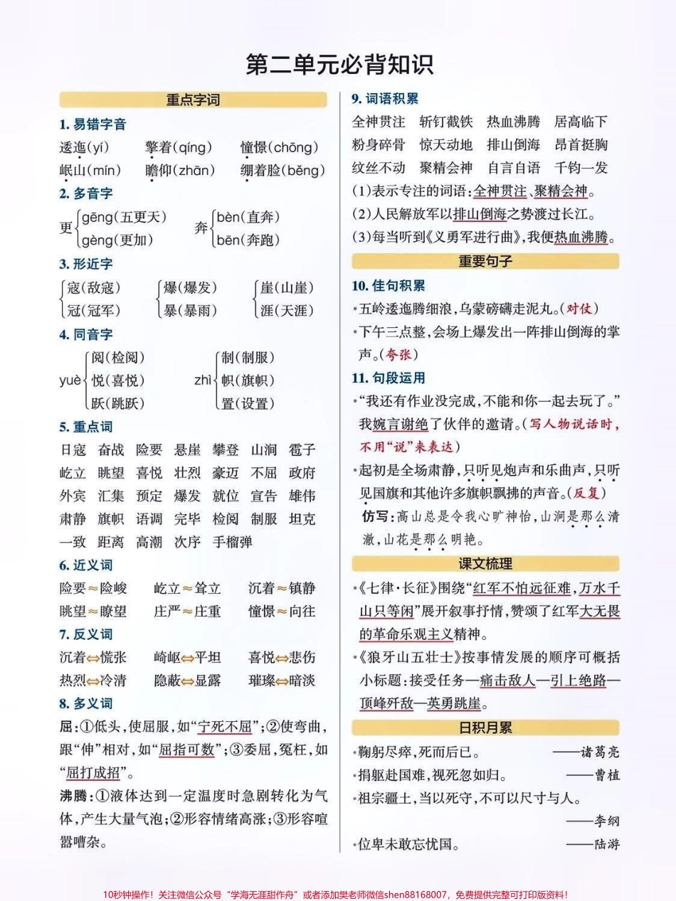 六年级语文上册必背知识点#关注我持续更新小学知识 #暑假预习 #知识点总结 #小学语文 #小学语文必考知识点盘点 @抖音小助手 @抖音热点 @抖音创作者中心 @抖音热点宝 @抖音来客官方助推官.pdf_第2页