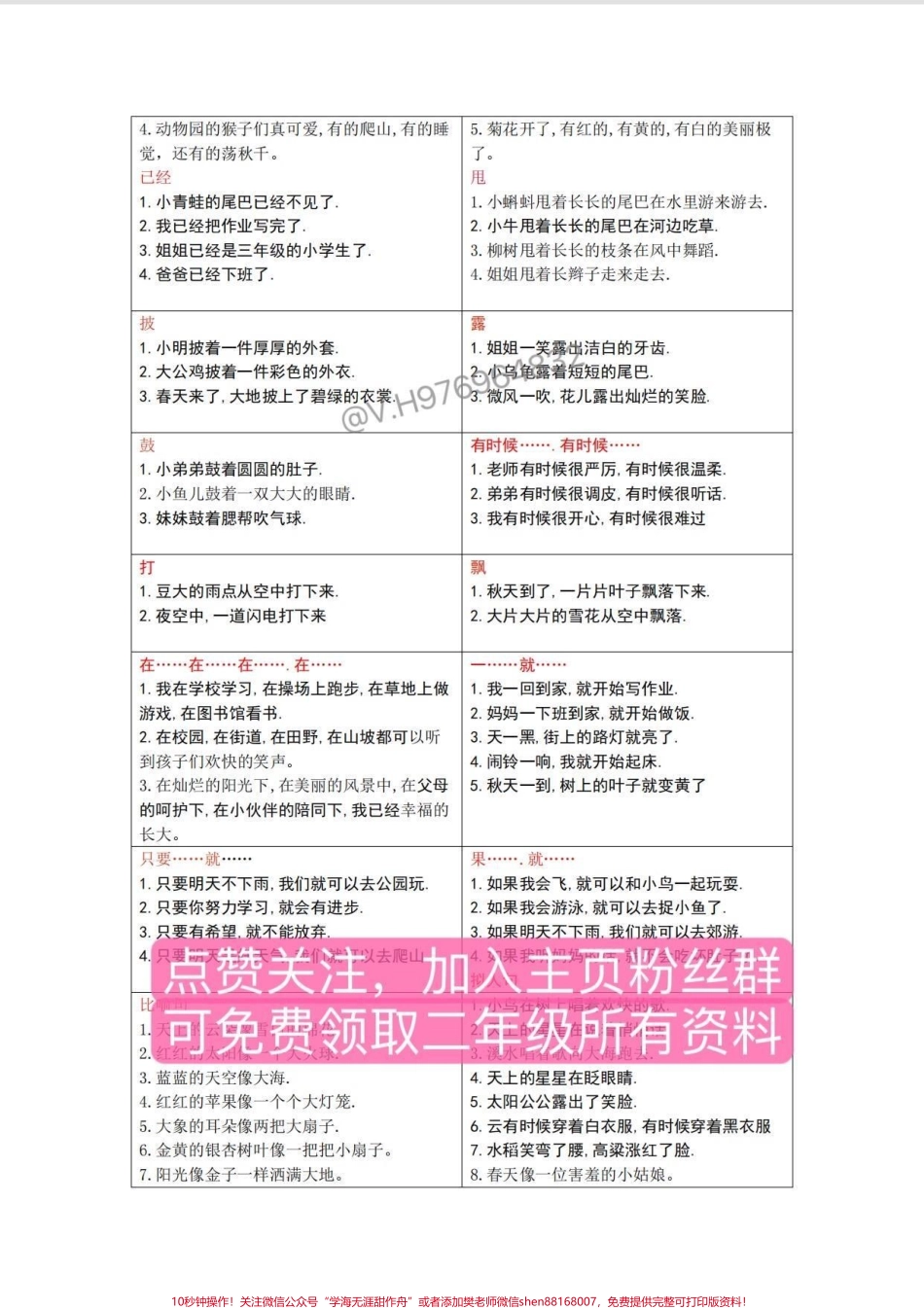 二年级语文上册 期末必考仿写句子期末一定会考的仿写句子一定要背家长打印出来给孩子读一读吧#二年级 #必考考点 #家长收藏孩子受益 #二年级语文上册 #仿写句子.pdf_第3页