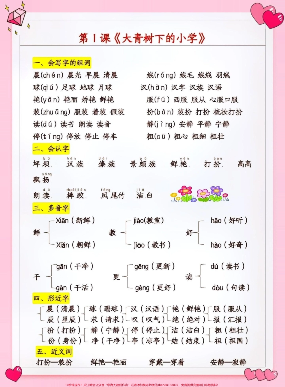 三年级语文下册重点知识点总结#关注我持续更新小学知识 #知识点总结 #小学语文 #三年级 @抖音小助手 @抖音热点宝 @抖音创作者大会.pdf_第1页