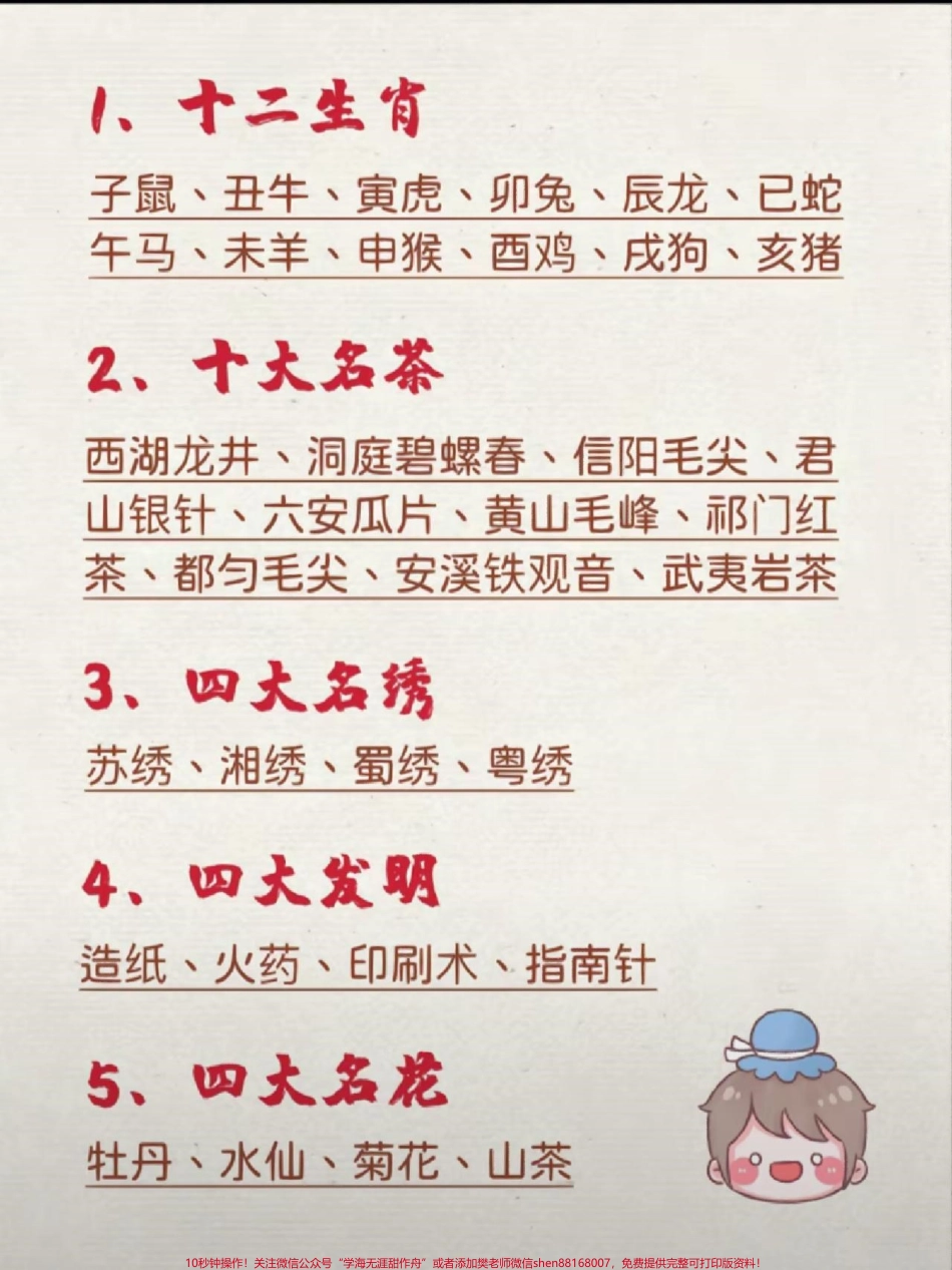 56个中国文学常识整理小学必考知识点#教育 #学习 #文学常识 #每天学习一点点 #家长收藏孩子受益.pdf_第1页