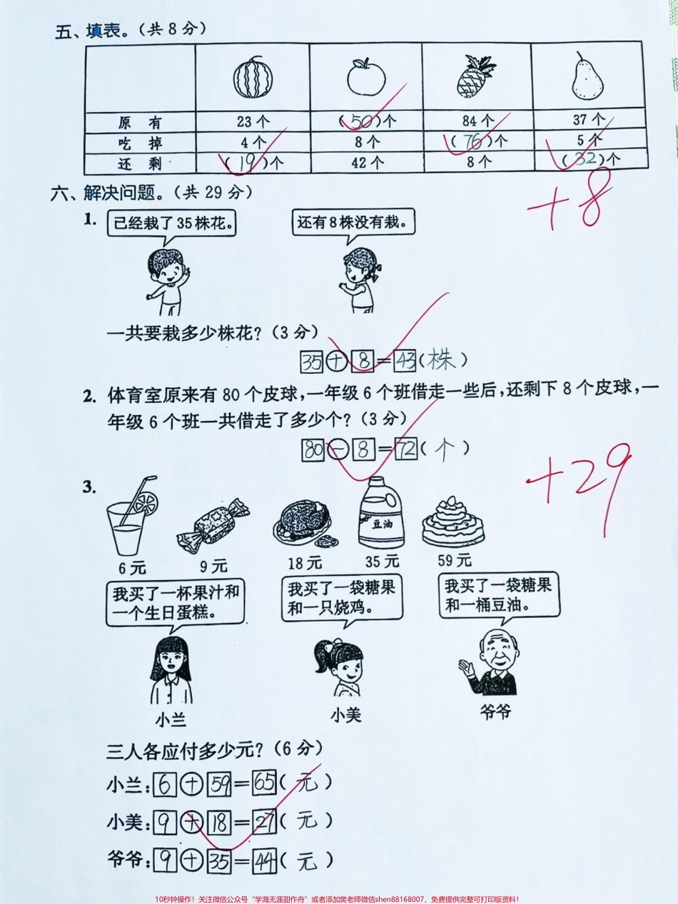 一年级下册数学进位退位加减法专项练习‼️进位退位加减法是一年级数学重中之重⭐️期末复习必抓重点❗️家长收藏打印一份让孩子练习✅#一年级数学 #一年级数学下册 #一年级下册#进位加法 #一年级家长@DOU+小助手.pdf_第3页