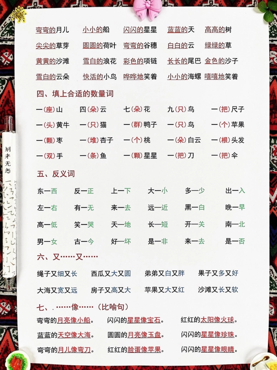 一年级上册语文的核心知识点已经总结完毕这份常考核心知识点总结已经准备就绪家长们不妨打印出来让孩子好好学习掌握这些重要的知识点为学习语文打下坚实的基础！#一年级语文 #一年级知识点 #核心知识 #必考 #一年级上册语文.pdf_第3页