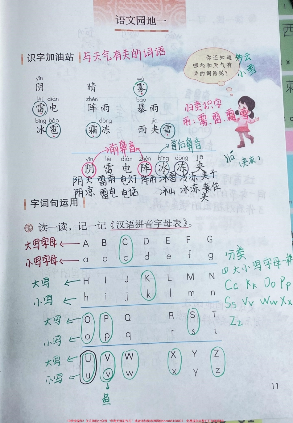 一年级下册语文园地一课堂笔记#一年级语文 #一年级 #家长收藏孩子受益 #知识分享 #每天学习一点点.pdf_第1页