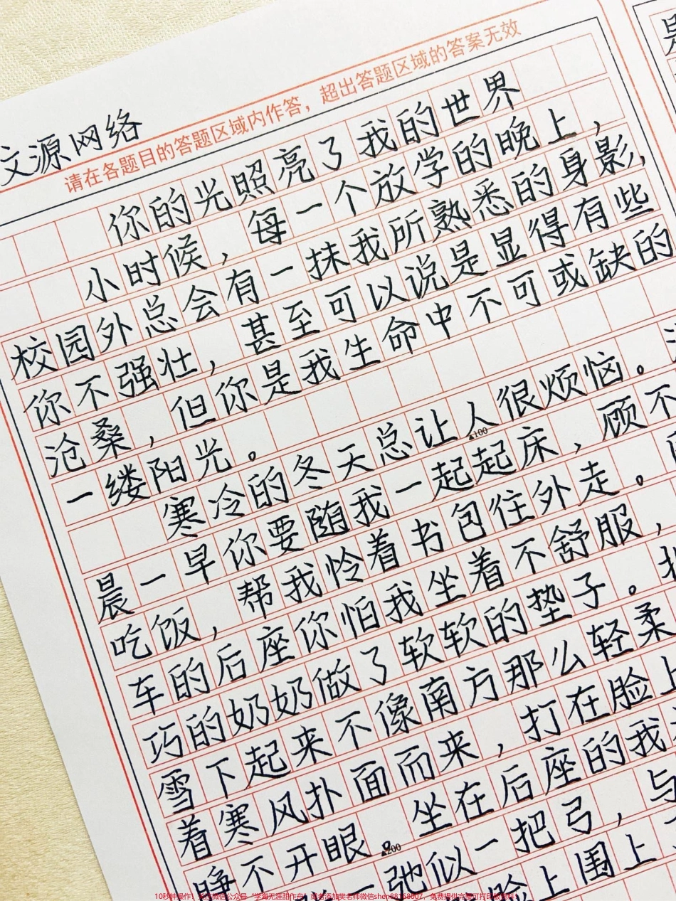 优秀作文《你的光照亮了我的世界》#作文 #图文伙伴计划 #抖音图文来了 #高中 #我在抖音涨知识.pdf_第1页