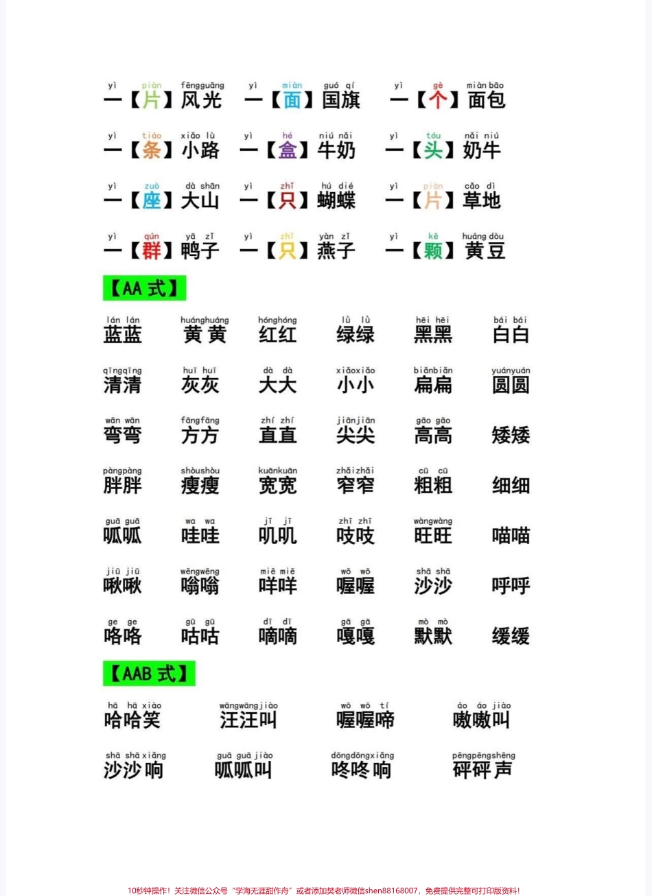 一年级语文下册词语积累大全一年级语文下册词语积累大全#一年级#词语积累 #一年级语文 #知识分享 #家长收藏孩子受益.pdf_第3页