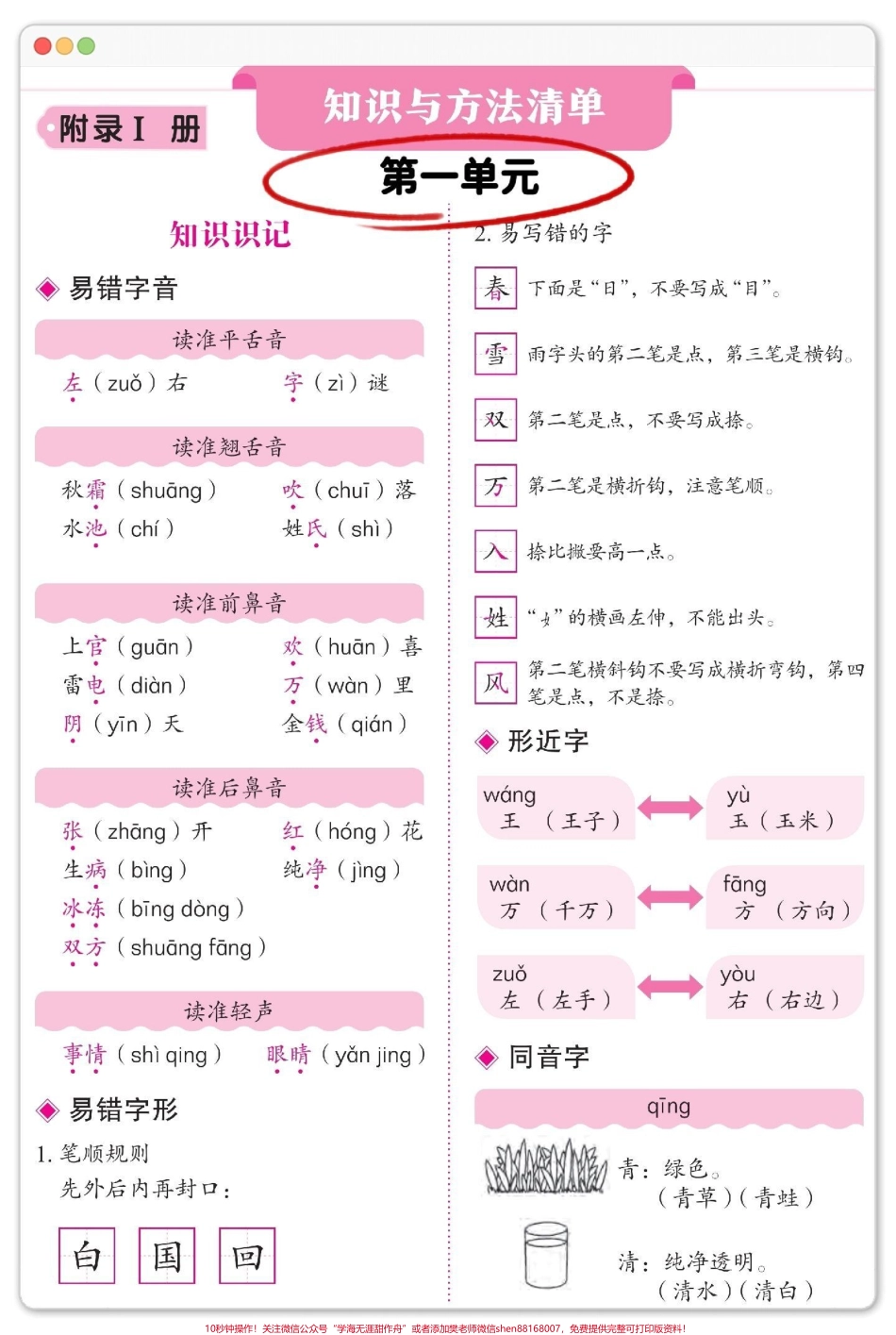 一年级语文下册期末重点！！期末所有考点都在这里了～快打印出来给宝贝读一读背一背吧#期末复习 #必考考点 #知识点总结 #一年级语文下册期末复习 #一年级重点知识归纳.pdf_第2页